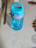 迪士尼（Disney）儿童水杯吸管防摔宝宝便携夏季幼儿园Tritan水杯带背带家用 米奇 350ml 【吸管杯】 实拍图