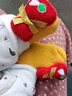 幼稚龍嬰兒襪子冬季寶寶圣誕襪毛圈加厚新生兒保暖卡通防滑地板襪防滑襪 福袋【黃色】 1雙 M碼【1-3歲】 曬單實(shí)拍圖