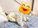 戴維貝拉（DAVE＆BELLA）初生嬰兒搖粒絨連體衣0-3個(gè)月寶寶爬服秋季新款小童包屁衣新生兒 馬卡龍印花【DB3243402】 90cm （建議身高80-90cm） 曬單實(shí)拍圖