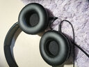 魔律 適用索尼MDR-ZX300耳罩 ZX100 ZX110 V150 V250 V300耳套CH500耳罩海綿套耳機配件 【PU皮】黑色一對 曬單實(shí)拍圖