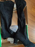 卡帝樂(lè )鱷魚(yú)（CARTELO）高跟瘦瘦長(cháng)靴女2025年新款韓版高筒靴小個(gè)子秋冬加絨彈力過(guò)膝靴子 黑【珍珠款】6厘米加絨 37 曬單實(shí)拍圖