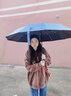 RAINLITE雨傘遮陽大號加固加厚結實抗風太陽自動女晴雨兩用防曬男士折疊 晴雨兩用傘-淺灰色 24骨 曬單實拍圖