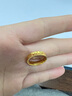 周六福（ZLF）七夕禮物  黃金戒指女款足金5G金蜂巢亮片指環(huán)光芒 計價T 16號 - 3.34g 曬單實拍圖