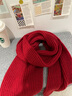CHANEELR & KARITH圍巾女2025新款秋冬季圍巾女加厚百搭長(cháng)款披肩生日禮物送女生女友 紅色 曬單實(shí)拍圖