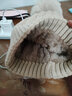 幽米韓版可愛(ài)毛球針織毛線(xiàn)帽子女冬天加厚保暖護耳冷帽百搭學(xué)生包頭帽 卡其色 曬單實(shí)拍圖