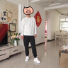 花花公子（PLAYBOY）長袖t恤男春秋季新款潮流休閑時尚圓領(lǐng)衛(wèi)衣男商務(wù)百搭修身上衣男 卡其 C-20351HH2775LEC XL 曬單實拍圖