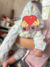 歡喜小熊 寶寶防曬衣夏薄款透氣純棉嬰兒連帽長袖空調(diào)衫兒童防曬服薄外套 太空小鴨 天藍(lán) 80 (建議10-18月身高73-80cm) 曬單實(shí)拍圖