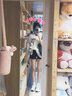風(fēng)采兔 ins慵懶風(fēng)短袖T恤女學(xué)生韓版寬松百搭2025夏新款純棉潮流上衣 白色 M 曬單實(shí)拍圖