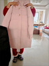 皮爾卡丹（pierre cardin）胖m妹大尺碼羽絨服女冬裝中長(cháng)款200斤加厚寬松孕婦過(guò)膝白鴨絨外套 粉色【環(huán)保毛領(lǐng)】 XL 建議90-140斤 曬單實(shí)拍圖