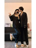 浪莎（LangSha）2025新款秋冬高級(jí)感黑色情侶睡衣一男一女外穿約會(huì)春夏家居服套裝 7063#女款【禮盒裝】 L 女[建議105-120斤] 曬單實(shí)拍圖
