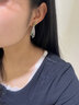 牧野（Muye）母其彌雅同款 天然彩寶 天然寶石橄欖石耳釘 絲綢耳釘 原創(chuàng  )設計 絲綢耳釘 曬單實(shí)拍圖