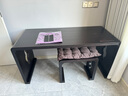 妙意軒 燒桐木仿古琴桌共鳴古琴桌凳實木琴桌琴凳國學(xué)古琴桌書法桌 加長山水畫炭燒色一套 曬單實拍圖