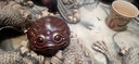 萬(wàn)壺園 紫砂茶寵擺件可養描金金蟾茶寵功夫茶具配件茶玩非變色蟾蜍招財擺件茶臺茶桌茶道茶具擺件茶道零配 紫泥 曬單實(shí)拍圖