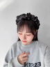 YIZUN. CHOMEL黑色發(fā)箍女秋冬高顱頂發(fā)卡絲絨水鉆褶皺頭箍2024新款- 黑色 曬單實(shí)拍圖