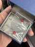 銀千惠925銀耳墜女士流蘇耳環(huán)簡約紅豆耳釘女520情人節(jié)生日禮物送女友 小紅豆耳釘 曬單實拍圖