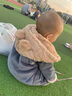 G.DUCKKIDS男童套裝秋冬款三件套裝嬰兒童純棉小孩寶寶衣服0冬裝1-2-3歲外套 MSN毛毛熊雙層三件套灰色 加絨 90cm 曬單實(shí)拍圖