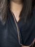 Arsis簡約字母吊墜項鏈女原創(chuàng)設(shè)計S925銀鎖骨鏈七夕情人節(jié)禮物送女友 字母吊墜項鏈(D) 曬單實拍圖