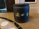 尊壺 紫砂茶葉罐普洱茶餅罐大號七子餅裝茶罐子茶具套裝彩繪米桶茶缸 平蓋七餅 冬梅 紫綠 曬單實(shí)拍圖