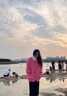 南叮雅格孕婦裝秋冬季套裝寬松加厚開衫糖果色毛衣外套+闊腿褲減齡兩件套 單件 粉色外套 2XL 曬單實拍圖