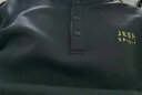 吉普（JEEP）長(zhǎng)袖t恤男加絨加厚2023年秋冬季寬松大碼純色立領(lǐng)棉T桖衛(wèi)衣男 黑色加絨 L(建議136-150斤) 曬單實(shí)拍圖