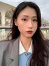 HEFANG何方珠寶鎏光碎雪耳釘銀耳飾女士輕奢高級(jí)感生日禮物送女友老婆 金色 曬單實(shí)拍圖