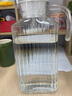 樂(lè )美雅玻璃加厚冷水壺涼水壺水杯家用大容量耐熱水壺飲料冰箱果汁扎壺 豎條壺大（1.7L） 曬單實(shí)拍圖
