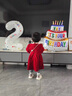 G.DUCKKIDS小黃鴨女童連衣裙秋冬嬰兒衣服兒童公主裙子抓周女寶寶周歲禮服 紅色 80 尺碼6-12月【75-85cm】 曬單實拍圖