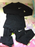 耐克（NIKE）休閑男裝套裝運動(dòng)服套裝房壓縮快干緊身衣服籃球衣服裝備兩件套 Dri-Fit快干運動(dòng)兩件套2 L/175 曬單實(shí)拍圖