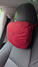 適用于頭枕Model3/Y邁巴赫頭枕翻毛皮護頸枕汽車(chē)座椅腰靠枕 特斯拉-酒紅色-頭枕 （一對裝） 曬單實(shí)拍圖