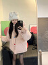 格邏恩（GELUOEN）冬季加厚棉衣女2024新款羽絨棉服韓版寬松學生面包服外套連帽棉襖 粉紅色 均碼（可備注碼數(shù)） 曬單實拍圖
