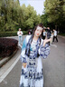 SZEL苗族服裝女裝新款苗疆蠟染少女套裝旅拍抹胸少數(shù)民族舞臺服飾表演 白色蠟染（外套+裹胸+裙子） 均碼 80穿到130斤 曬單實拍圖