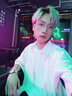 gxmy韓版休閑條紋短袖t恤男士套裝夏季帥氣百搭衣服男裝三件 套潮 白色條紋+九分褲+白T XL【110-130斤】 曬單實(shí)拍圖