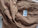 迪伽达 衬衫男士外套春秋季新款加绒加厚抗皱工装宽松休闲衬衣男女 WXFFS-C71棕色 L 实拍图
