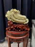 伯莎丹頓玉石白菜擺件公司開(kāi)業(yè)禮品天然藍田玉原石雕刻家居客廳桌面擺設 白菜擺件 31*28*14CM 曬單實(shí)拍圖