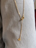 周大福520礼物RINGISM系列 美得冒泡18K金彩金镶钻石项链吊坠U181255 42.5cm 实拍图