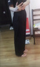 蕉下（beneunder）休閑褲女裝高腰夏季冰涼寬松顯瘦褲子涼感闊腿防曬褲AL22924 漫暮黑 XL 曬單實(shí)拍圖
