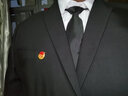 席臣 男士商務(wù)正裝領(lǐng)帶男士8cm結婚新郎工作黑色領(lǐng)帶紅色藍色條紋領(lǐng)帶 005 8cm 曬單實(shí)拍圖