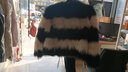 傲列2024年輕新款海寧黑白撞色皮毛一體進(jìn)口狐貍毛皮草外套女時(shí)尚短款 黑白撞色 S 曬單實(shí)拍圖