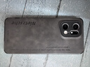 宋兵甲（ZOBIG） OPPO FindX5Pro手機(jī)殼防摔 鏡頭全包保護(hù)殼 復(fù)古皮紋 防汗防滑 OPPO Find X5Pro【帶鏡頭保護(hù)】淺雅黑 曬單實(shí)拍圖