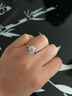 梵吉雅莫桑鉆戒指女一克拉求結(jié)婚情侶對(duì)戒七夕情人節(jié)禮物送女友老婆 皇冠款2克拉活口/閉口 曬單實(shí)拍圖