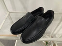 奧康涼皮鞋男夏季新款商務(wù)休閑洞洞鞋懶人駕車(chē)透氣豆豆鞋鏤空軟底男鞋 黑色 1215824002J 40 曬單實(shí)拍圖