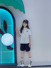 優(yōu)優(yōu)1點(diǎn)（Yoyo one）兒童t恤短袖夏季薄款純棉女童polo衫學(xué)院風(fēng)夏裝體恤大童白色上衣T 3439白色 140cm 曬單實(shí)拍圖