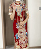 枝己秀禾服新中式2025新款情侶裝結(jié)婚禮服敬酒服古裝新娘嫁衣龍鳳褂 8303旗袍（僅女裝） L 曬單實拍圖