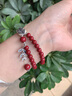 翡可翡可朱砂手串 歲歲平安朱砂手鏈原礦高含量紫金砂999銀穗男女款禮物 歲歲平安 6MM【高含量紫金砂】 曬單實(shí)拍圖