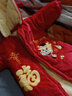 貝嬰愛（BEIYINGAI）嬰兒連體衣秋冬棉衣珊瑚絨寶寶哈衣外出服防風(fēng)加厚小孩衣服新生兒 小恐龍藍(lán)（冬加絨加厚帽可拆） 73CM(適合3-7個(gè)月) 曬單實(shí)拍圖