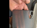 麥麥米適用iphone 13手機殼 蘋(píng)果13手機超薄碳纖維紋保護套新款凱夫拉紋男士 蘋(píng)果13【6.1】透明黑色 曬單實(shí)拍圖