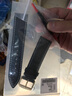 美洲鱷魚皮適用于天梭表帶力洛克1853DW真皮蝴蝶扣鏈 西鐵城手表帶 男女情侶手表帶配件20mm 黑色白線：金色針扣 12mm 曬單實拍圖