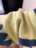 G.DUCKKIDS嬰兒衣服春秋外出服毛衣可愛(ài)超萌小男孩套裝分體一周歲男寶寶春裝 淺綠色 小獅子毛衣三件套 【90碼】75-85cm1-2歲 曬單實(shí)拍圖