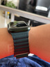 LAZYODD適用蘋(píng)果手表11代表帶Apple watch9/8/7/6/SE/5/4皮質(zhì)回環(huán)表帶iwatchS10表帶ultra/SE磁吸回環(huán)表帶 松林綠色 45MM表盤(pán)【適用7/8/9代iwatch】 曬單實(shí)拍圖