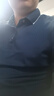 七匹狼短袖T恤男夏季桑蠶絲冰氧吧POLO保羅衫男士涼感簡(jiǎn)約打底衫短T男裝 101(藏青) 170/88A(L) 曬單實(shí)拍圖